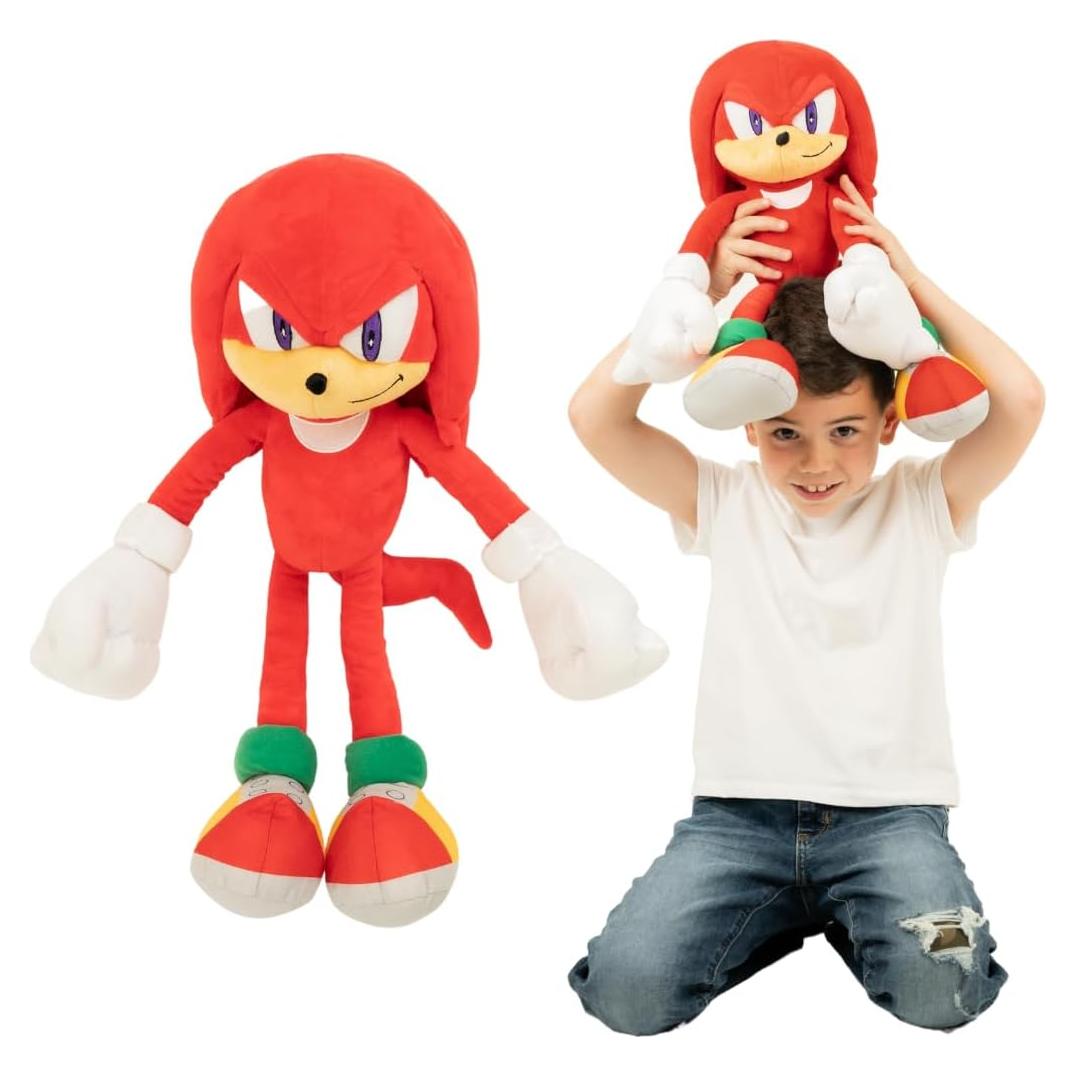 Franco Kids Bedding Super Soft Plush Sonic Anime Cuddle Pillow Buddy, One Size, Knuckles The Echidna