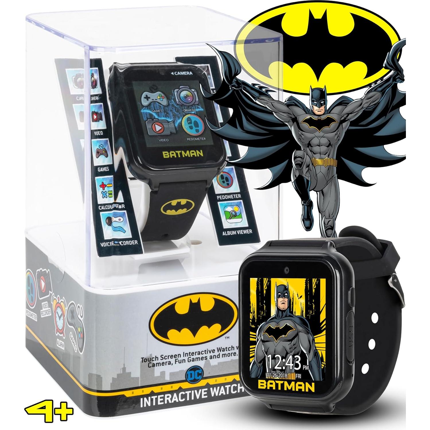 Reloj Inteligente para Niños Batman BAT4740 - Pantalla Táctil, Cámara, Juegos
