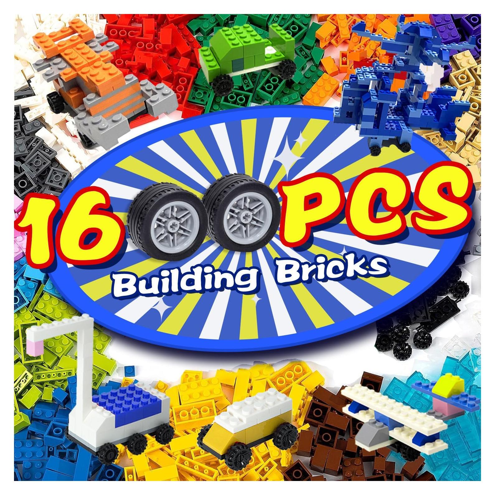 Set de Bloques de Construcción 1600 Piezas con Ruedas - Cumeysnon