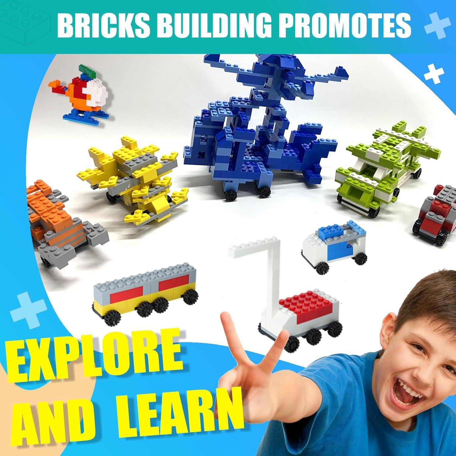 Set de Bloques de Construcción 1600 Piezas con Ruedas - Cumeysnon