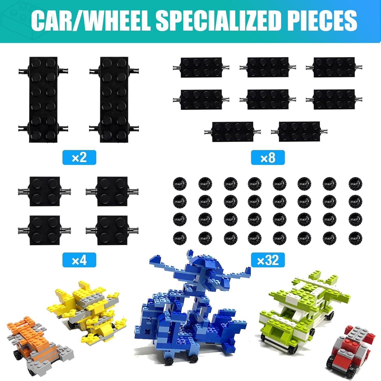 Set de Bloques de Construcción 1600 Piezas con Ruedas - Cumeysnon