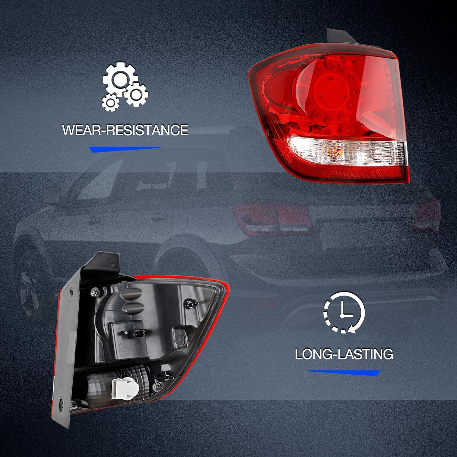Luz de freno trasera LED Misakomo para Dodge Journey 2011-2020 LH