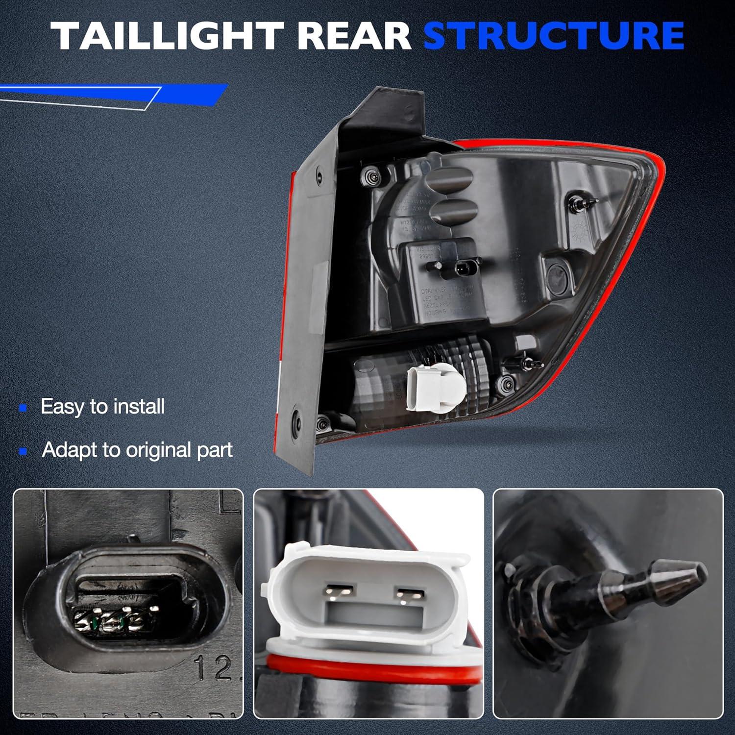 Luz de freno trasera LED Misakomo para Dodge Journey 2011-2020 LH