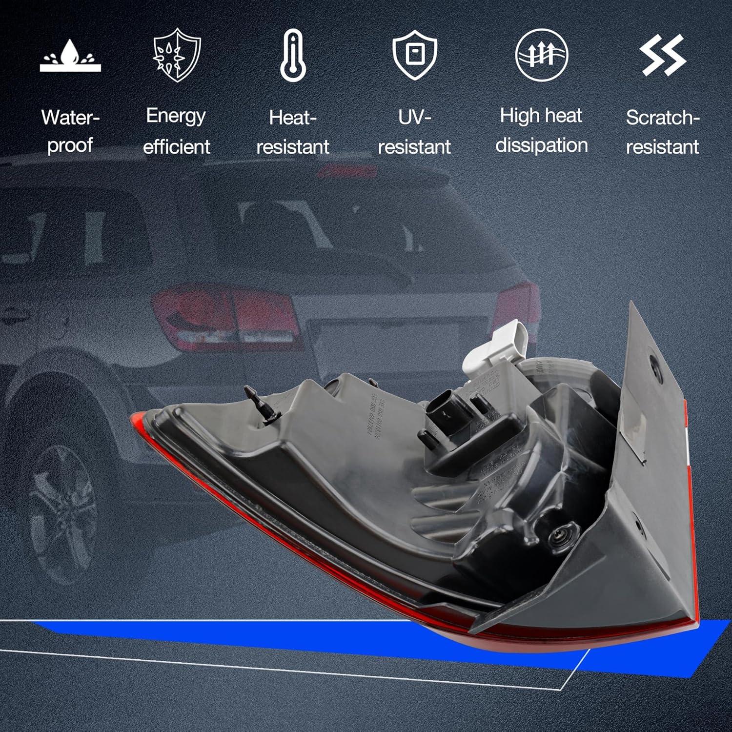 Luz de freno trasera LED Misakomo para Dodge Journey 2011-2020 LH