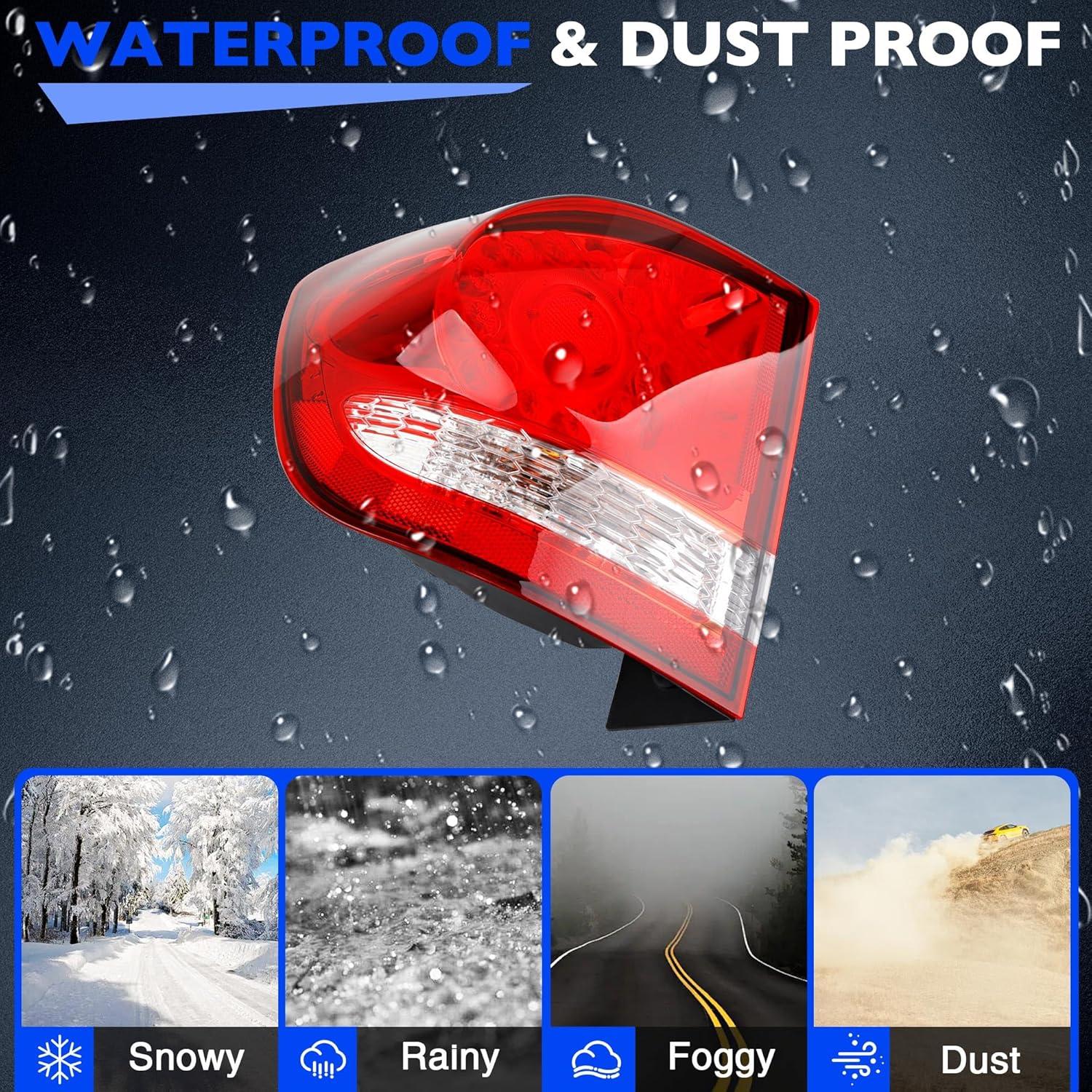 Luz de freno trasera LED Misakomo para Dodge Journey 2011-2020 LH