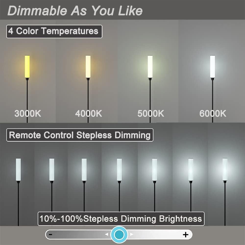 Lámpara de Pie Nukanu con Control Remoto y Luz Ajustable
