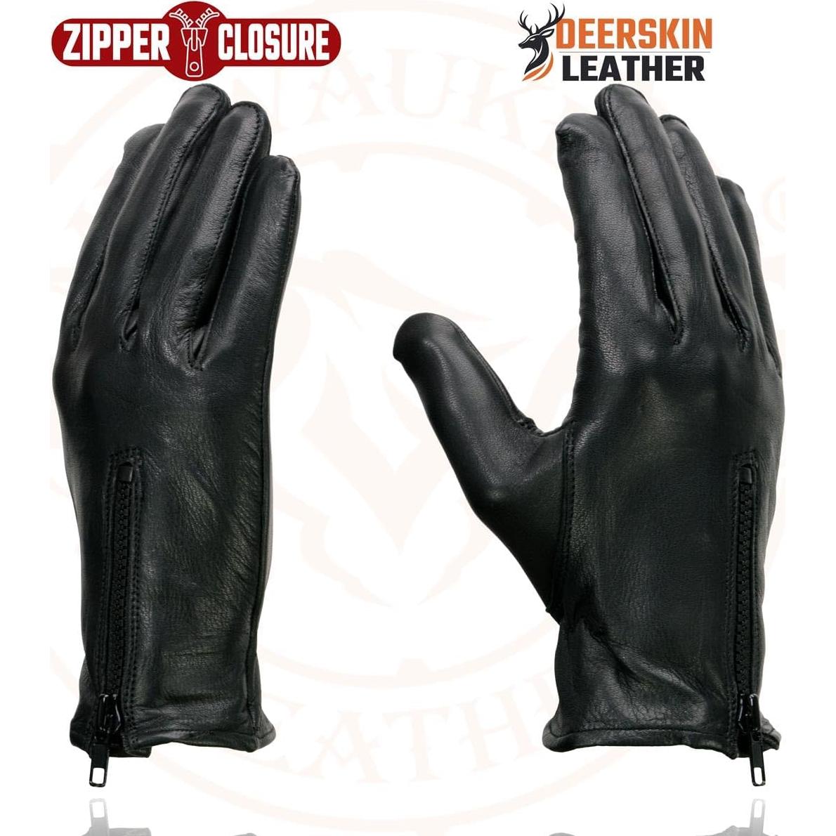 Guantes de Cuero de Ciervo Negro SH867 Milwaukee para Hombre