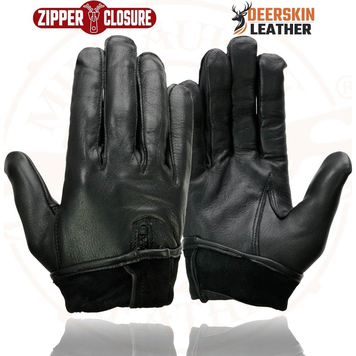 Guantes de Cuero de Ciervo Negro SH867 Milwaukee para Hombre