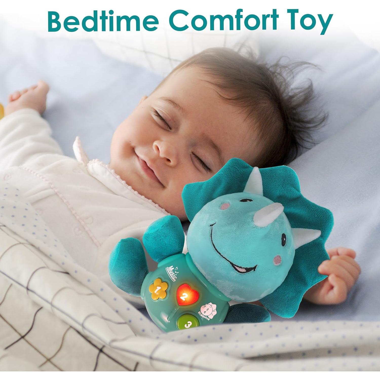 Juguete Musical de Peluche iPlay, iLearn Triceratops 0-3 Años