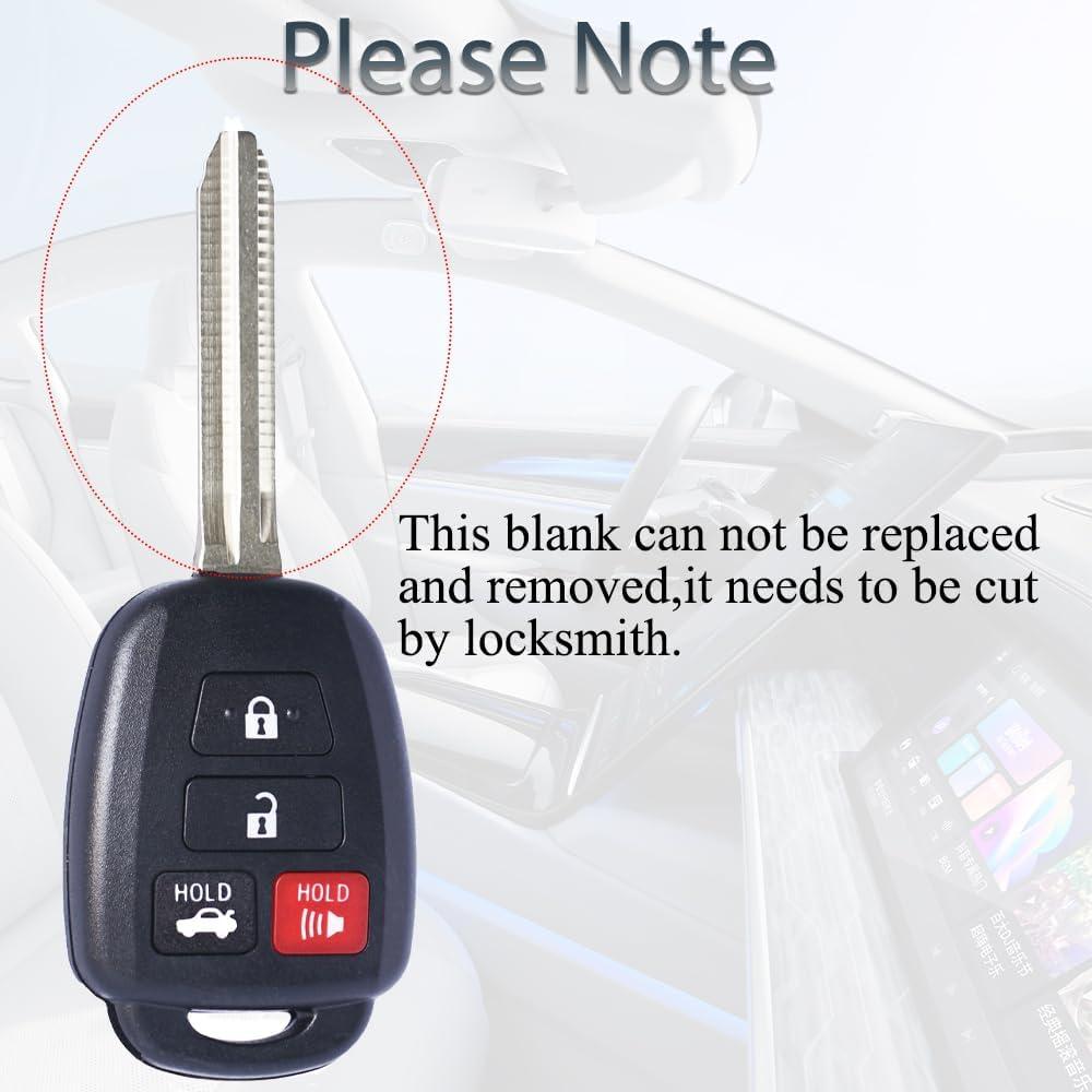 Funda de Llave Toyota Camry Corolla RAV4 2012-2019 SUPALAND