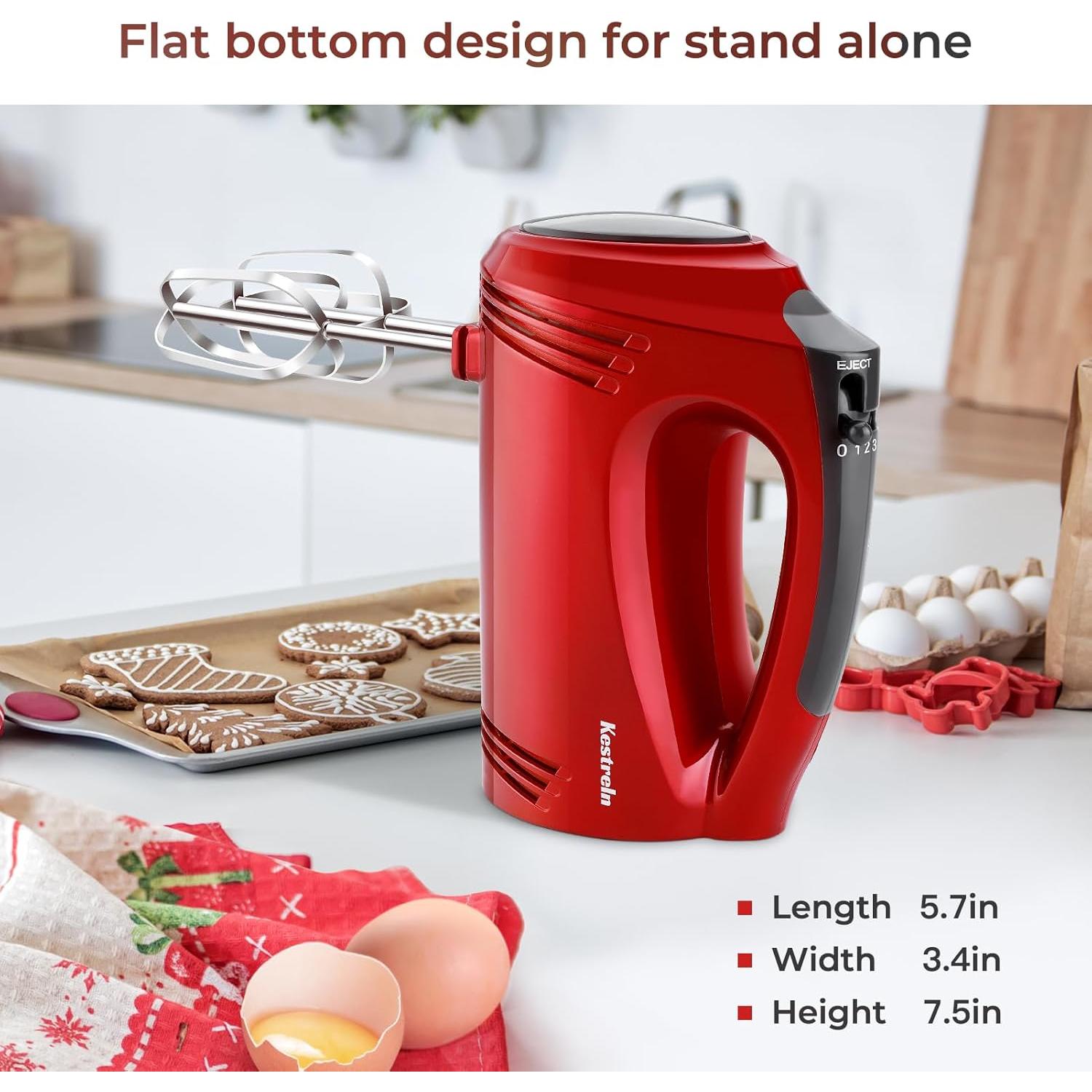 Batidora de Mano Kestreln S1 350W 5 Velocidades Roja