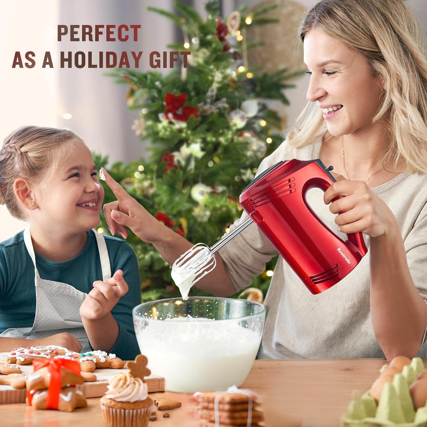 Batidora de Mano Kestreln S1 350W 5 Velocidades Roja