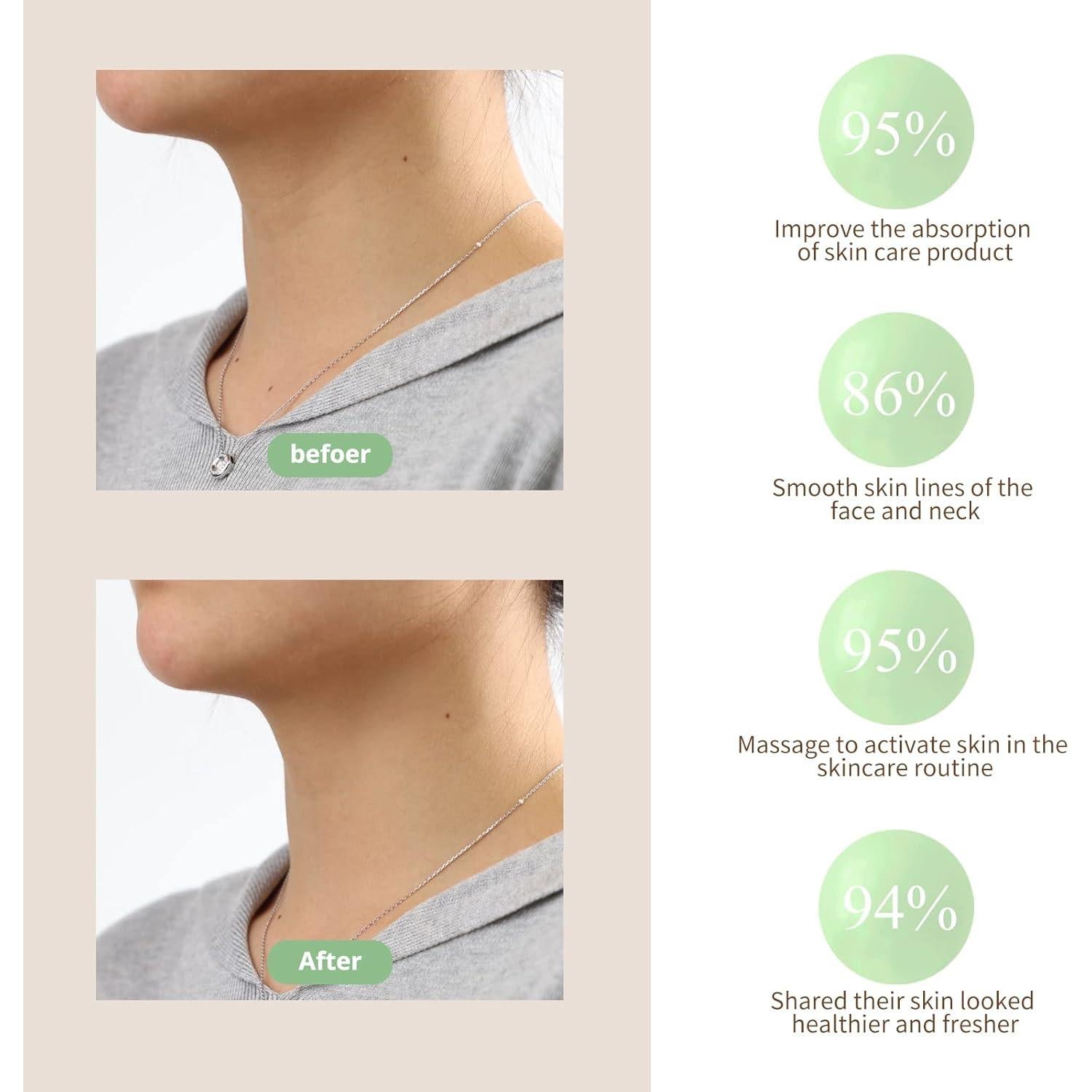 Ms.W Red Light Facial Massager, Skin Care Tools for Face and Neck Beauty Device, Electric Facial Massage Tool with Heating and 3 Massage Modes