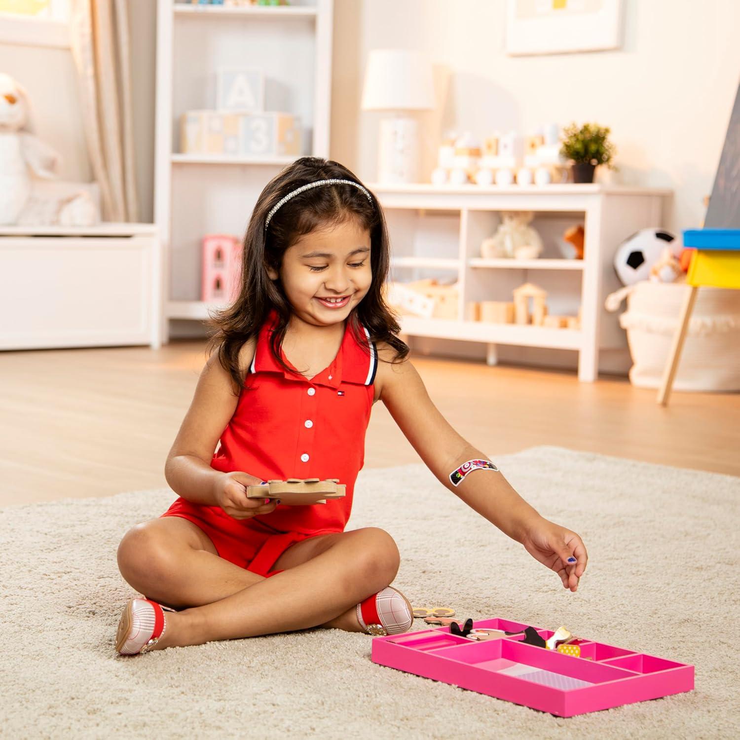 Melissa & Doug Disney Minnie Mouse Magnetic Dress-Up Wooden Doll Pretend Play Set (35+ pcs)