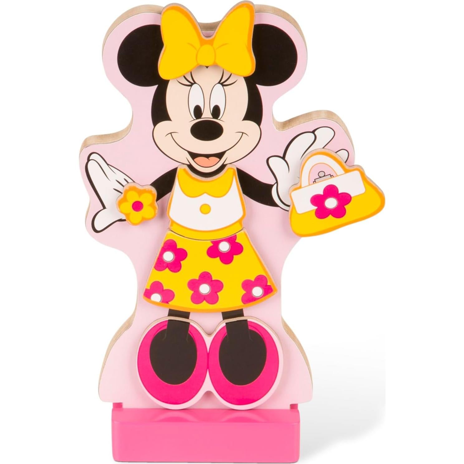 Melissa & Doug Disney Minnie Mouse Magnetic Dress-Up Wooden Doll Pretend Play Set (35+ pcs)