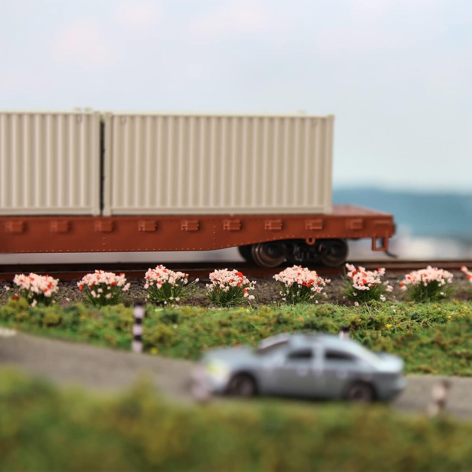 Arbustos Miniatura Flores Tuft Evemodel para Escenografía