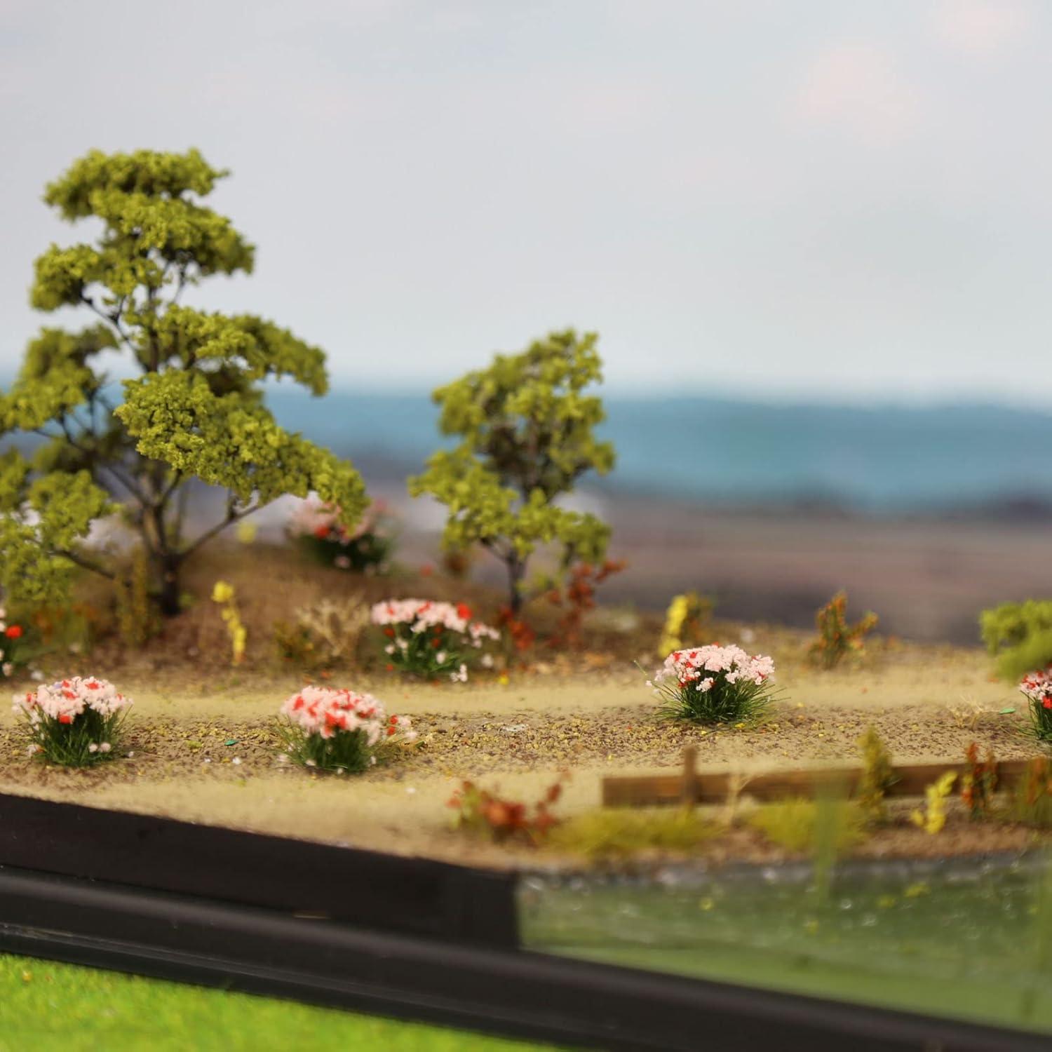 Arbustos Miniatura Flores Tuft Evemodel para Escenografía