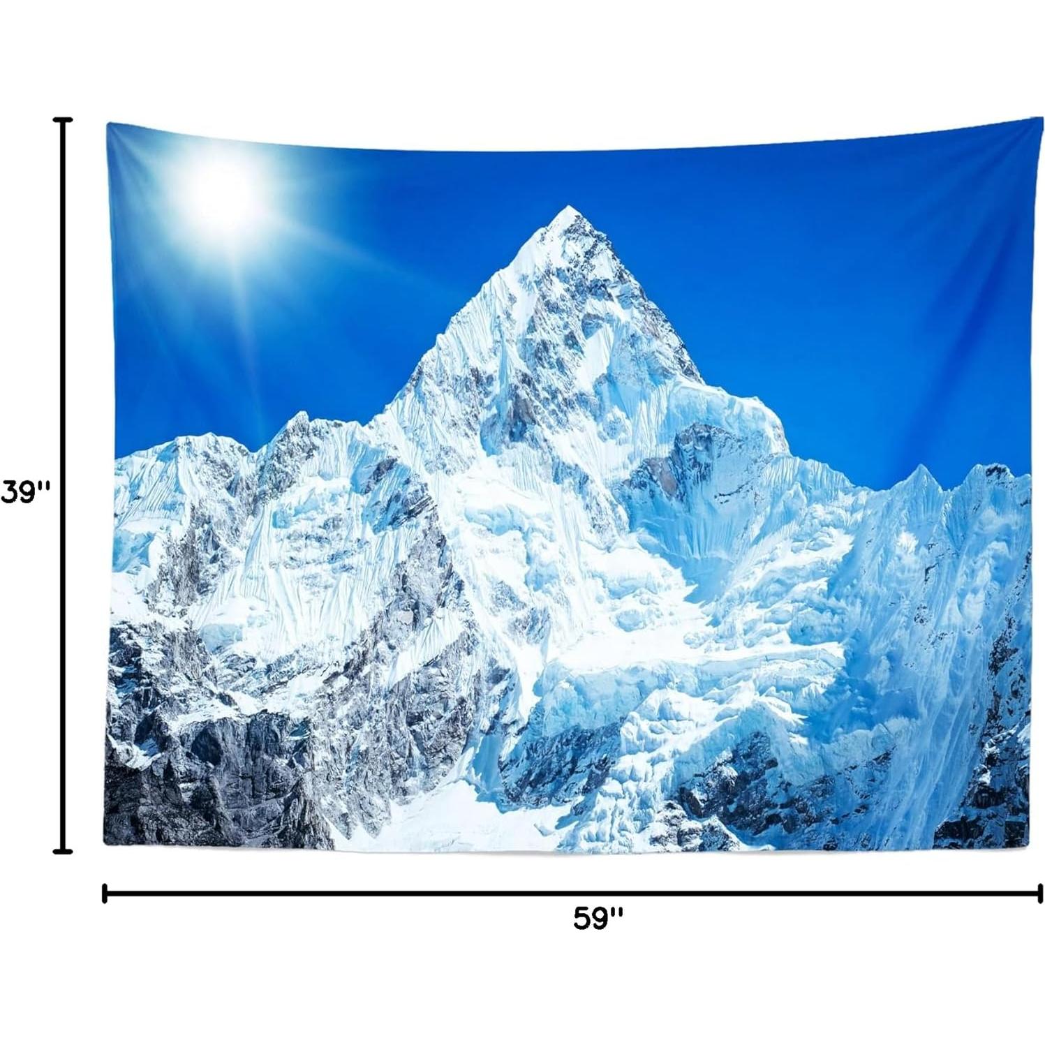 Telón de Fondo BELECO 1.5x0.9m Nieve Montañas Everest
