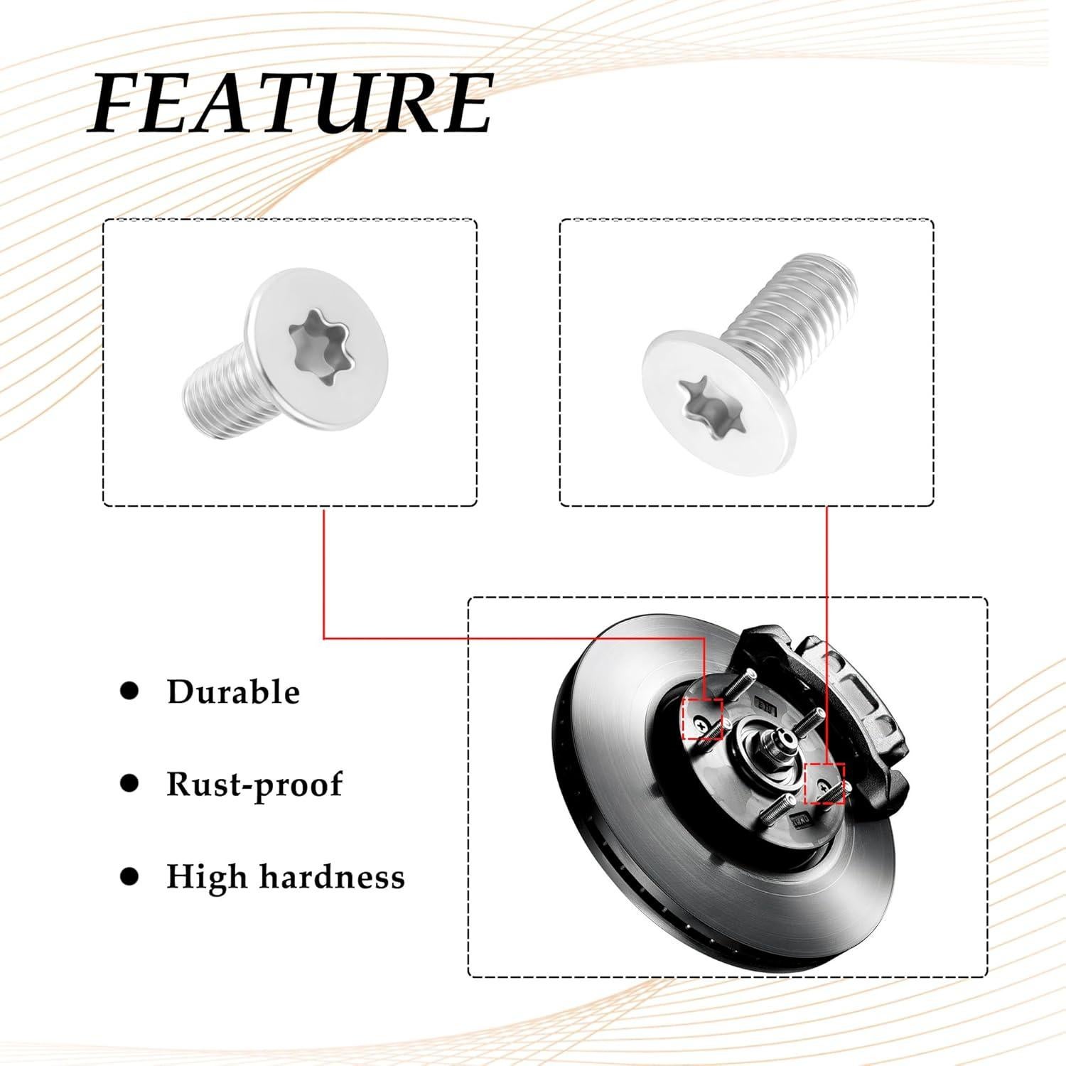 Tornillos de Rotor de Freno SSNNUU M8x1.25x20mm 4PCS