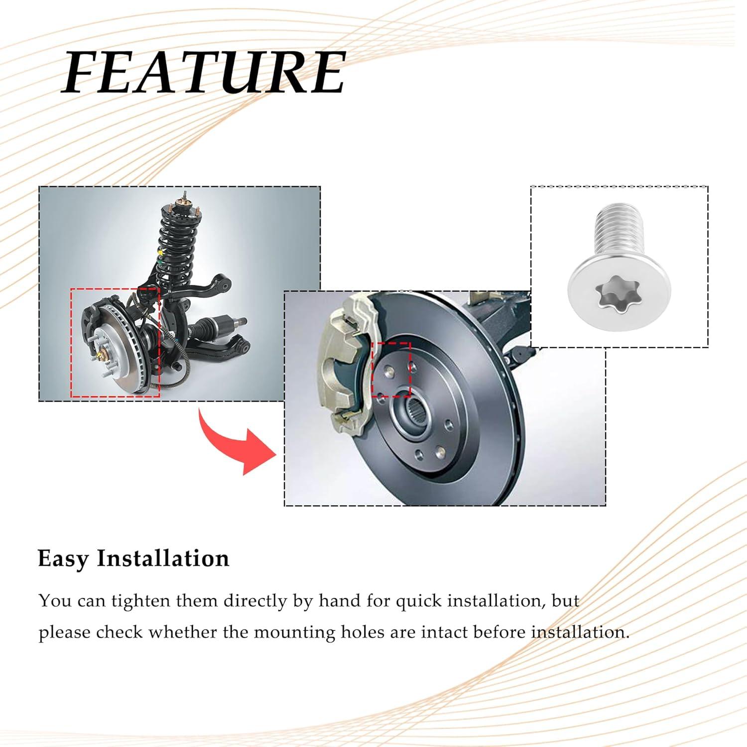Tornillos de Rotor de Freno SSNNUU M8x1.25x20mm 4PCS