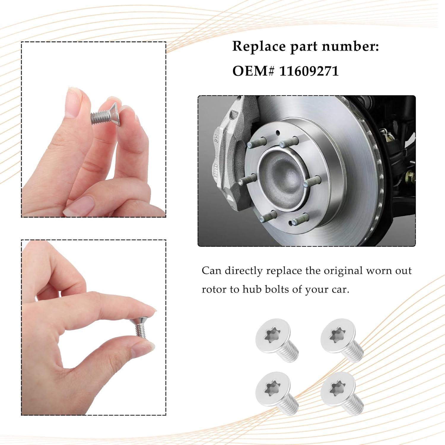 Tornillos de Rotor de Freno SSNNUU M8x1.25x20mm 4PCS