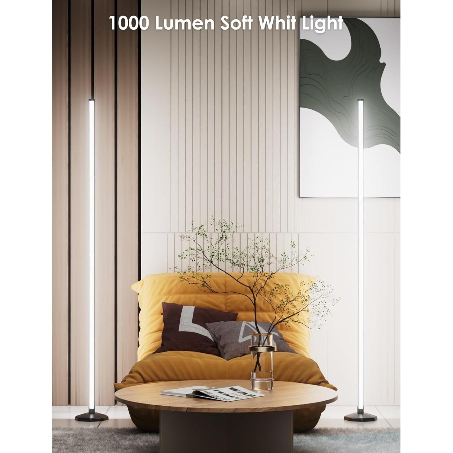 Lámpara de Pie LED RGB YIKBIK 165 cm Control Remoto APP