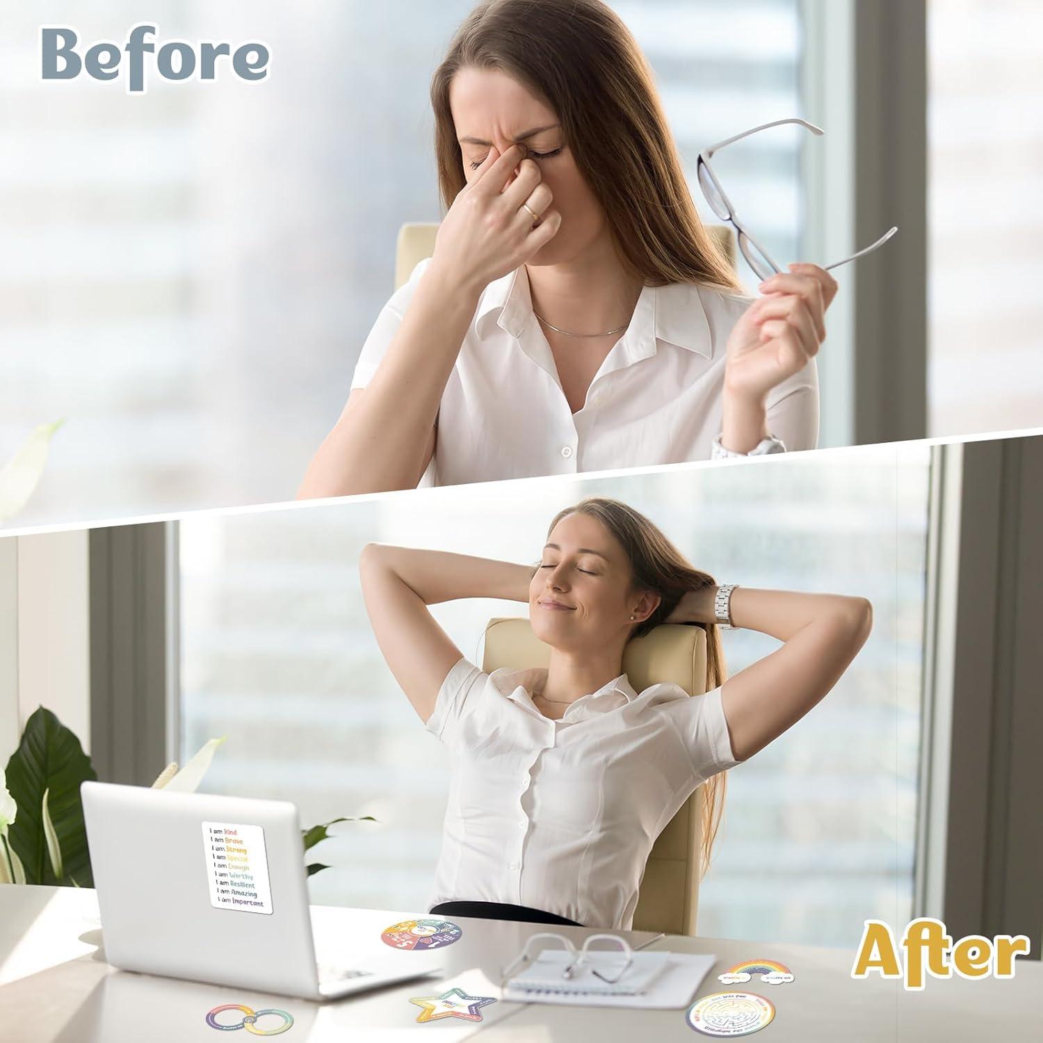 Stickers Sensoriales de Ansiedad Tenceur 60 Pcs Color Boho