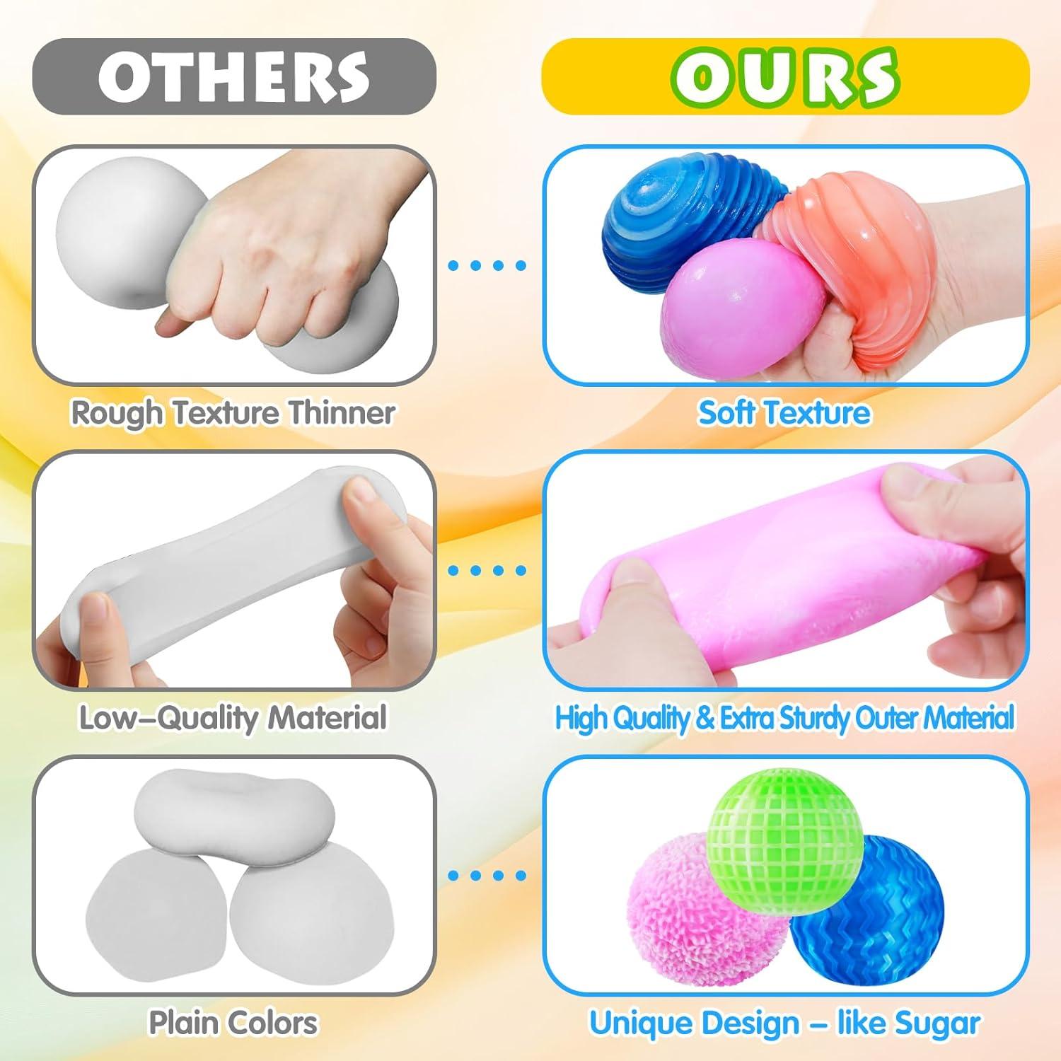 Bolas Antiestrés de Harina Mágica Drephere - Paquete de 6