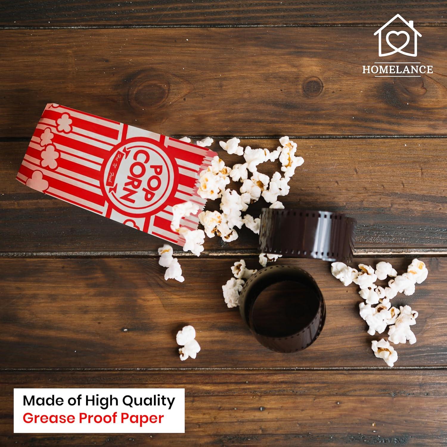 Bolsas de papel para palomitas Homelance 150 unidades 1 oz