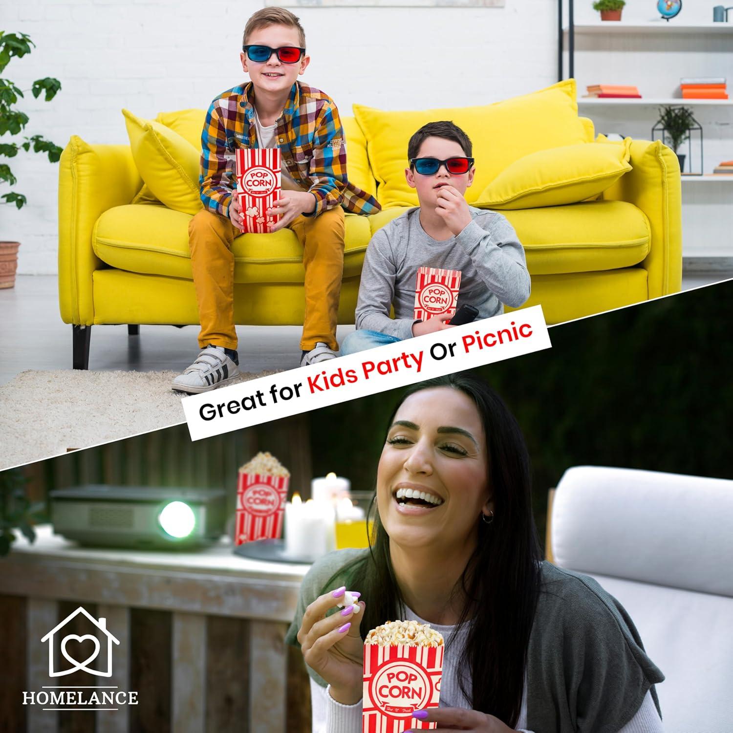 Bolsas de papel para palomitas Homelance 150 unidades 1 oz