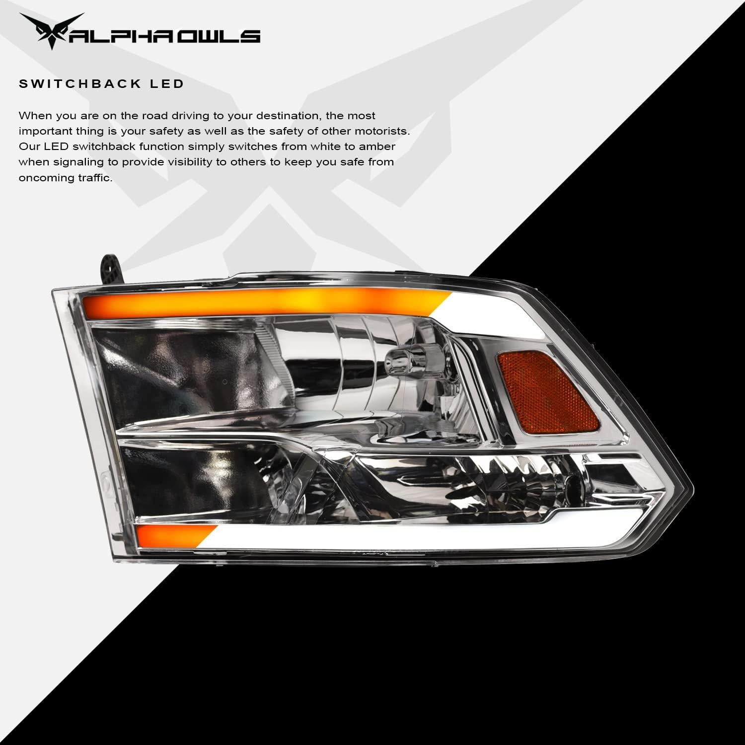 Faros LED Secuenciales Alpha Owls 8711828 para Dodge Ram 2009-2023