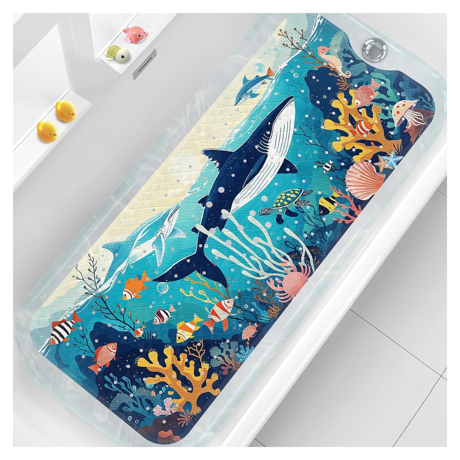 Alfombrilla de Baño Antideslizante XIYUNTE 101.6x40.6cm Ballena