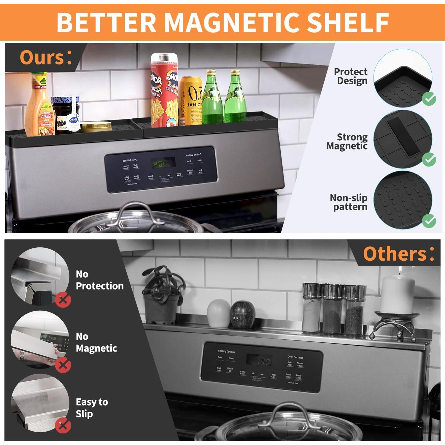 Estante Magnético BFONS 76 cm para Especias de Cocina