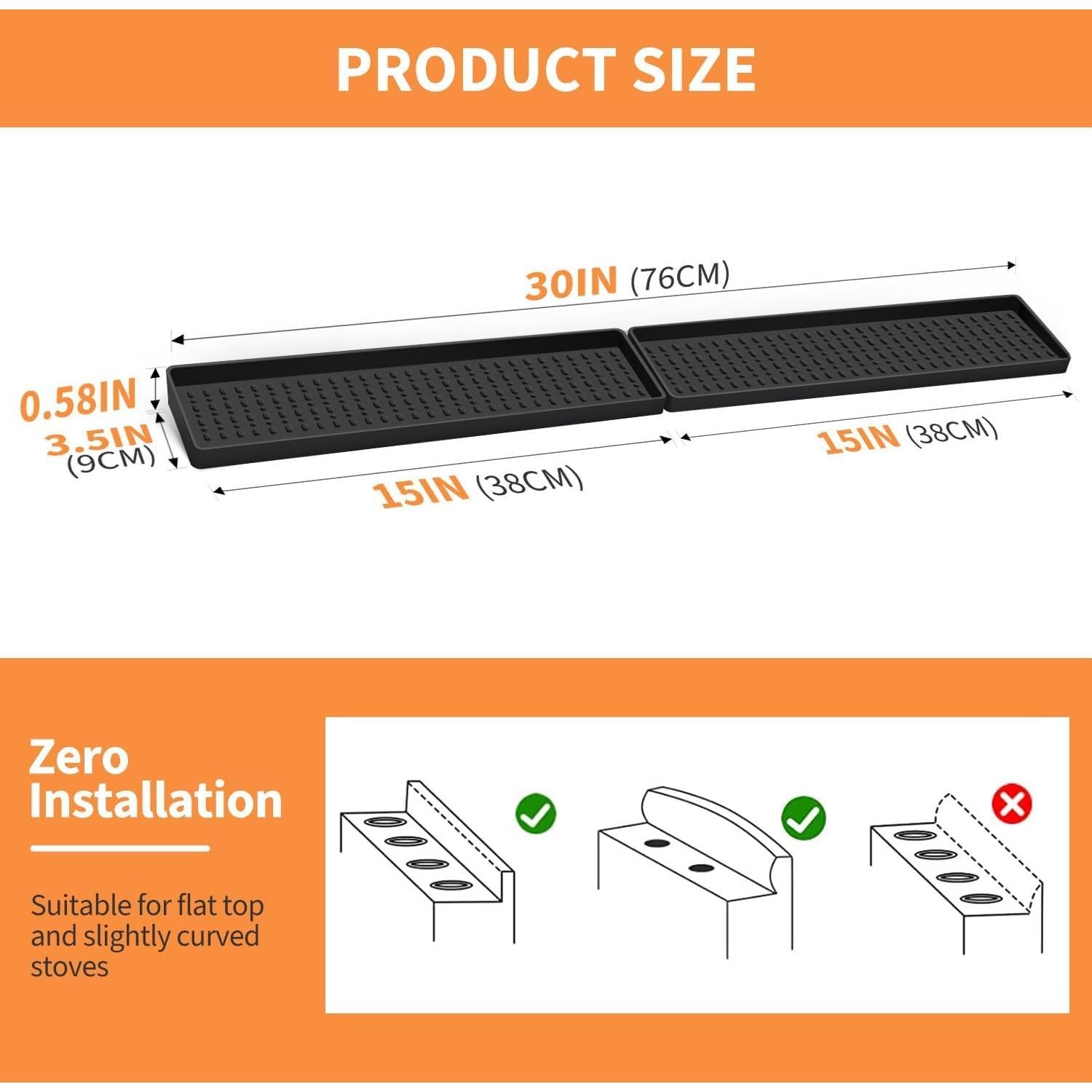 Estante Magnético BFONS 76 cm para Especias de Cocina