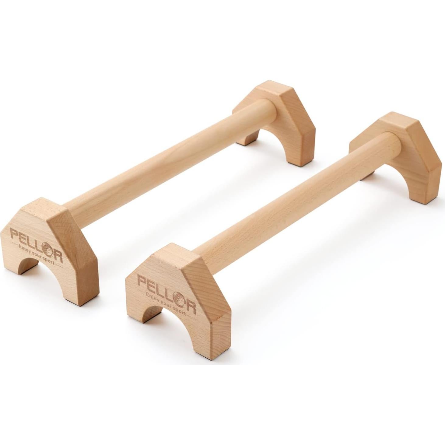 Soportes para Flexiones PELLOR de Madera 50cm Antideslizantes