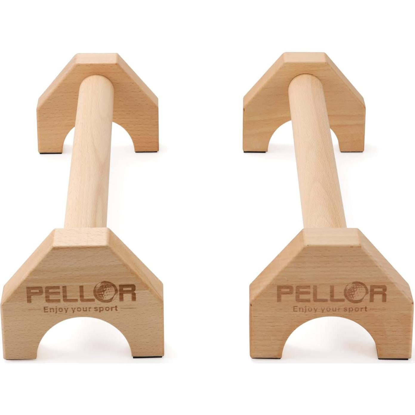 Soportes para Flexiones PELLOR de Madera 50cm Antideslizantes