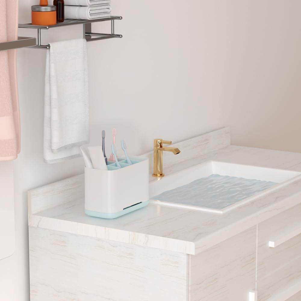 Soporte para Cepillos de Dientes CUEPAINT Azul Ajustable