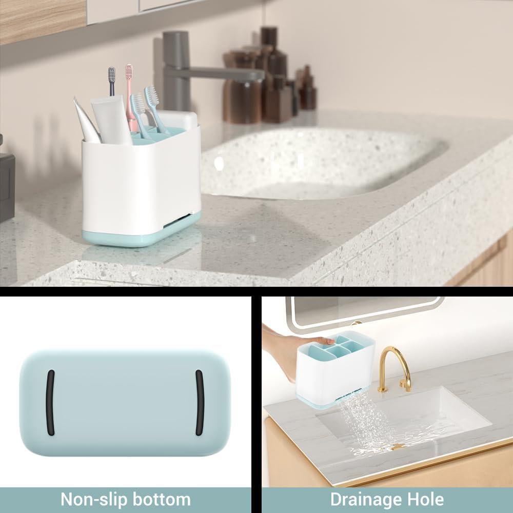 Soporte para Cepillos de Dientes CUEPAINT Azul Ajustable