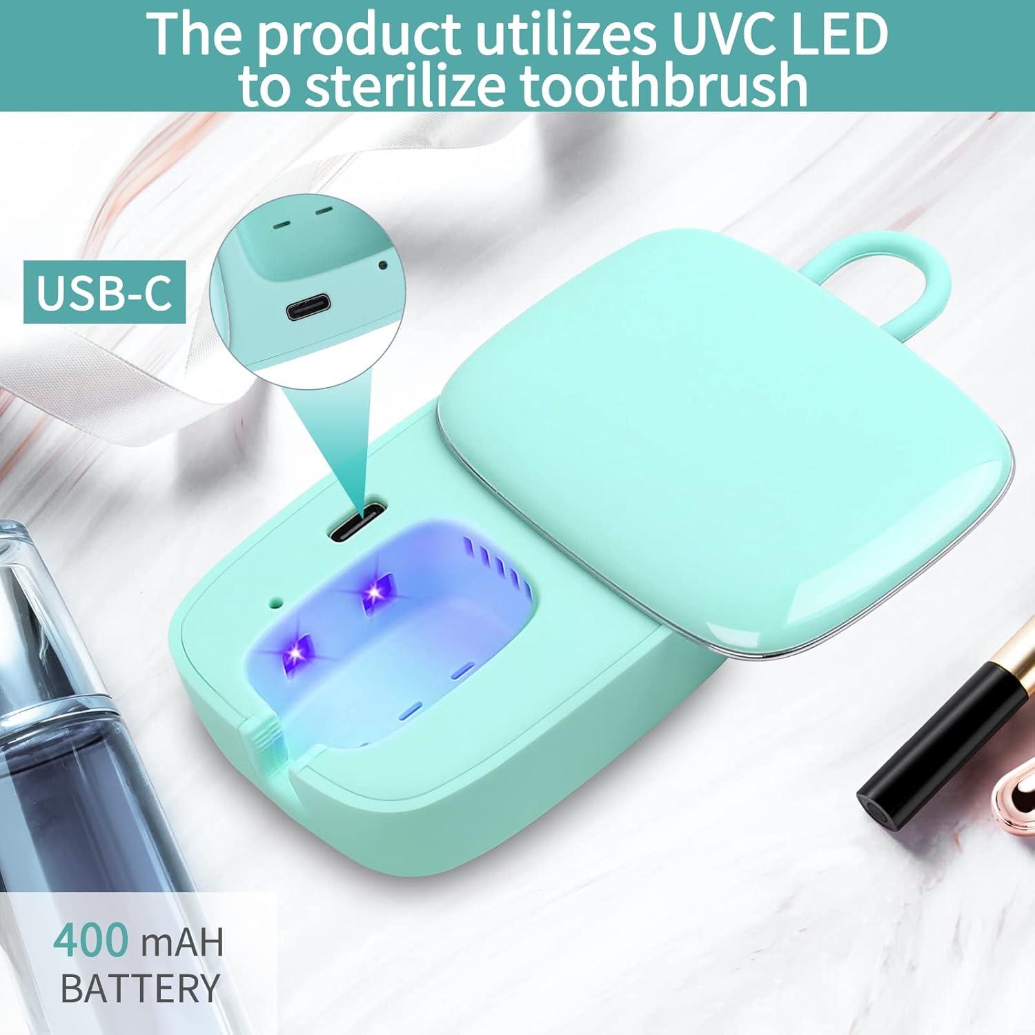 Soporte para Cepillo de Dientes VAPTEC G-2 Verde con Luz UV