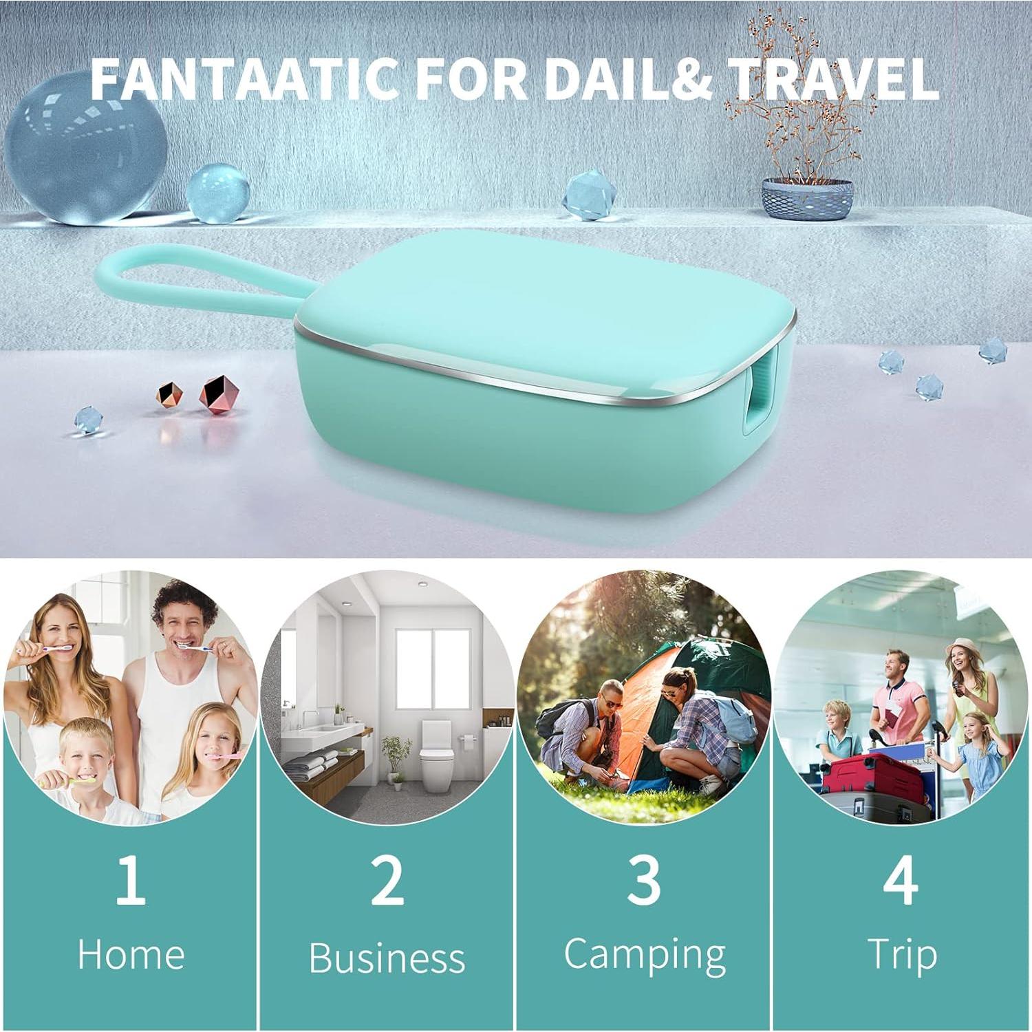 Soporte para Cepillo de Dientes VAPTEC G-2 Verde con Luz UV