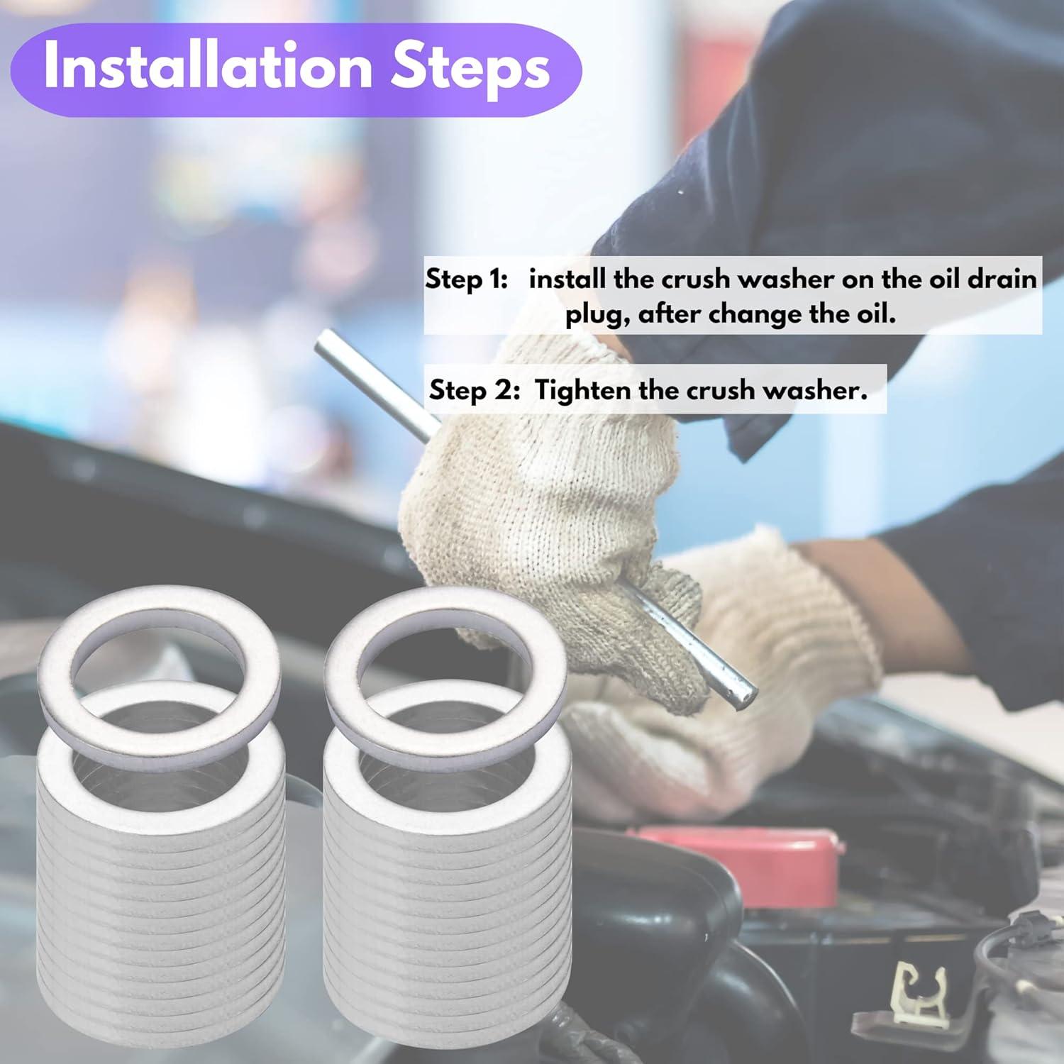 Junta de Drenaje de Aceite KOOPATZ M14 para Hyundai Kia