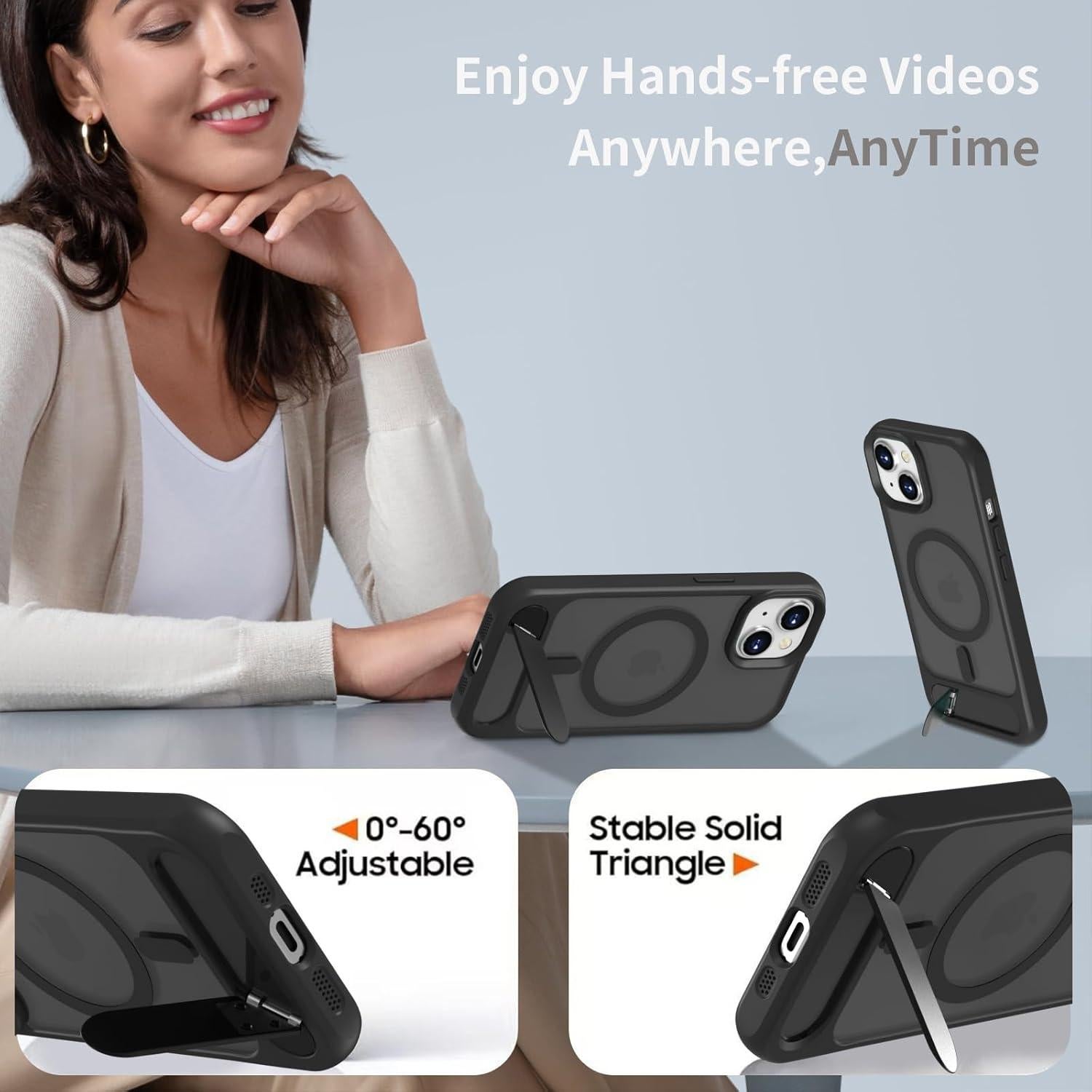 Funda Protectora SouLips para iPhone 13/14 Magnética Negra