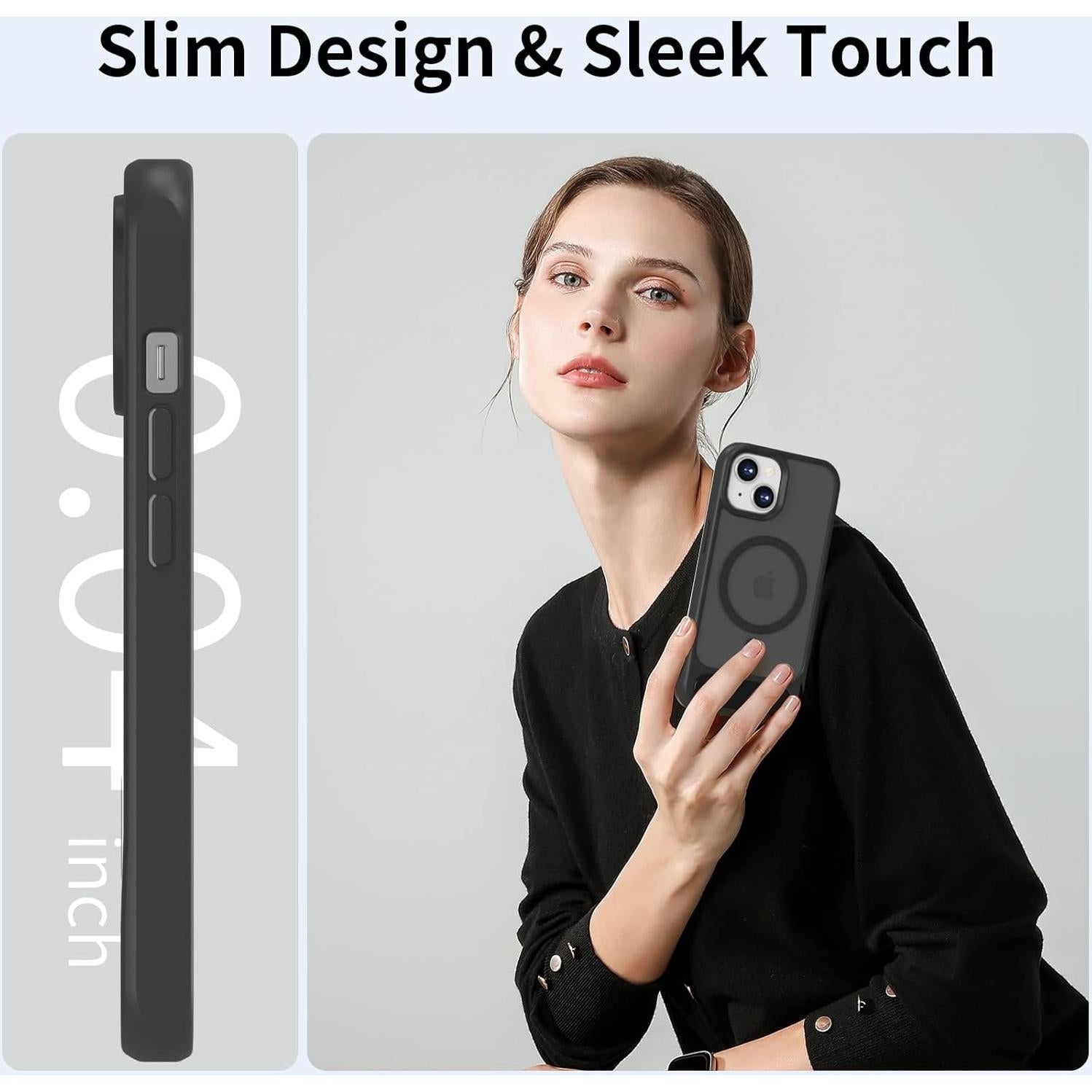 Funda Protectora SouLips para iPhone 13/14 Magnética Negra