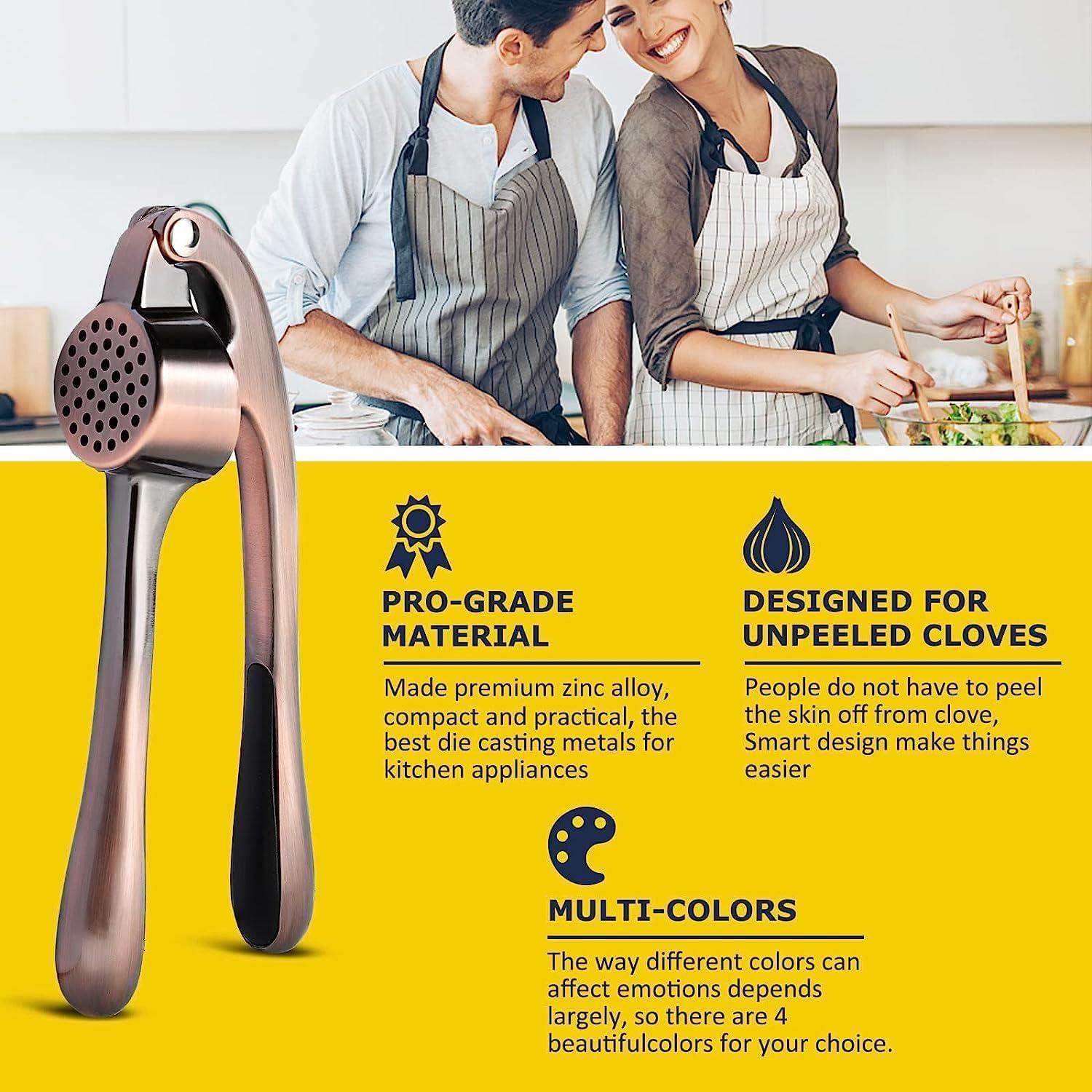 Prensa de Ajo AllStyle By Patel Acero Inoxidable Bronce