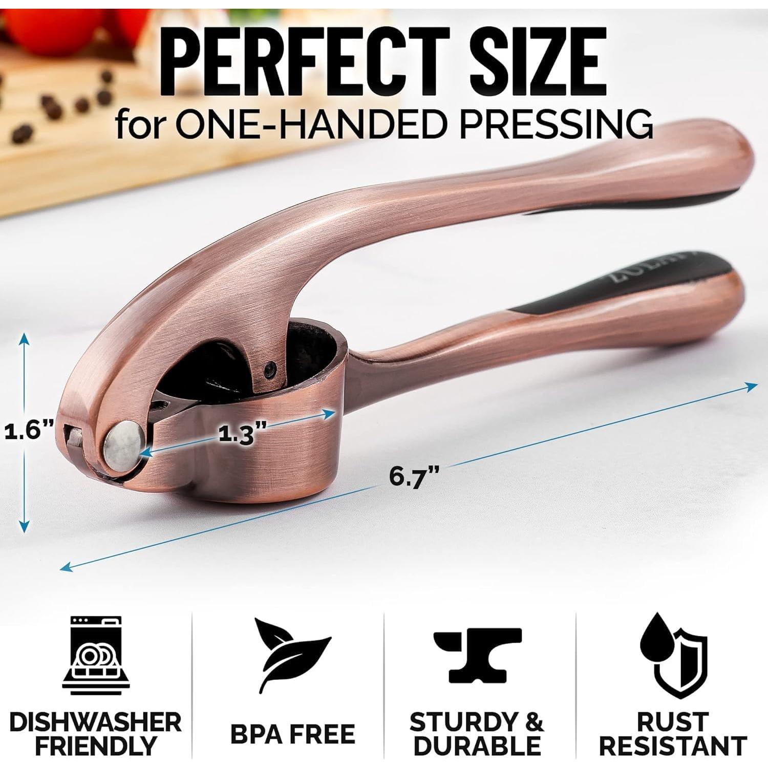 Prensa de Ajo AllStyle By Patel Acero Inoxidable Bronce