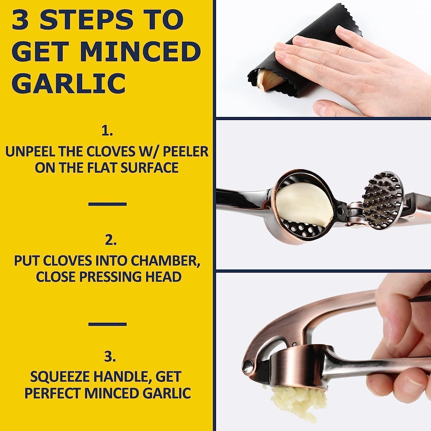 Prensa de Ajo AllStyle By Patel Acero Inoxidable Bronce