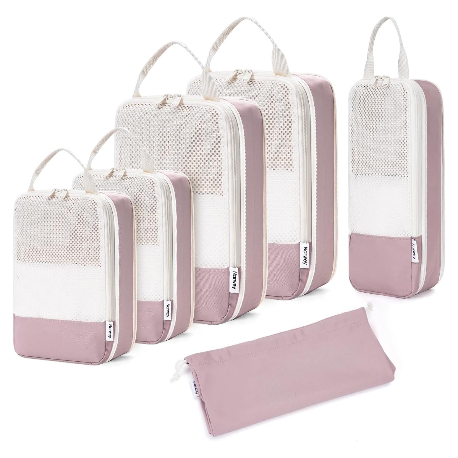 Set de 6 Cubos de Compresión Narwey para Empacar Viajes