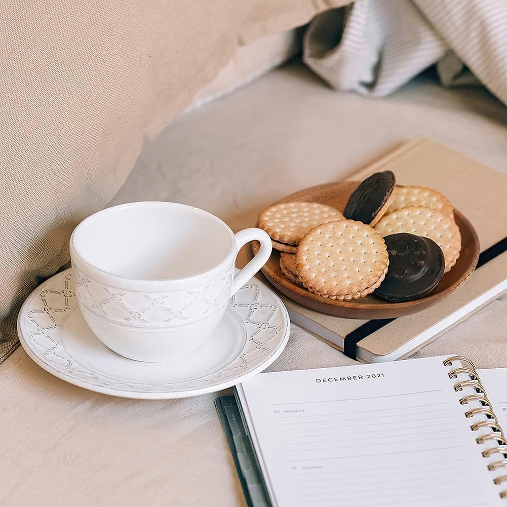 Juego de 4 Platos de Madera IQCWOOD 15.24 cm Redondos