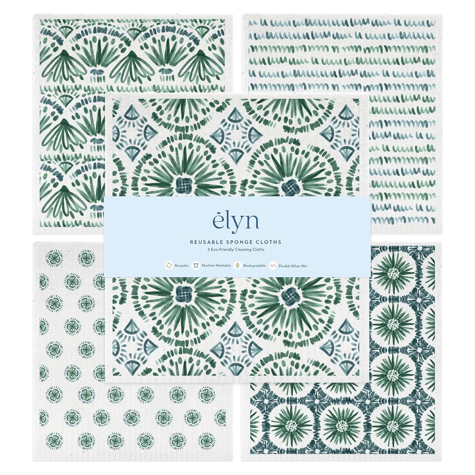 Paños de Cocina ELYN Bohemios Reutilizables 5 Unidades