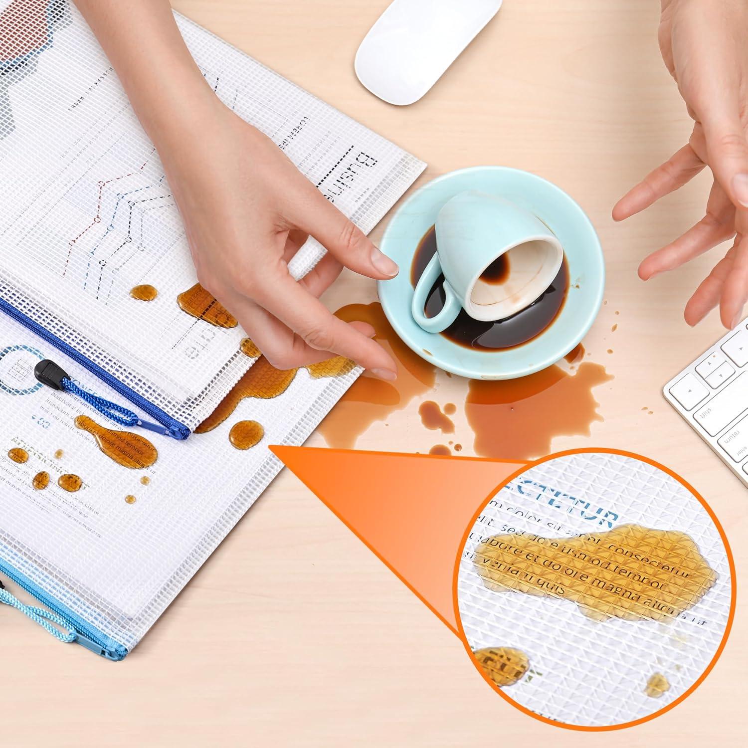 Bolsas de Malla con Cierre JARLINK A4 24 Pcs Multicolor